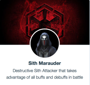 sith marauder swgoh gaming fans mods