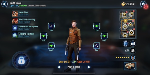 swgoh relic review: carth onasi