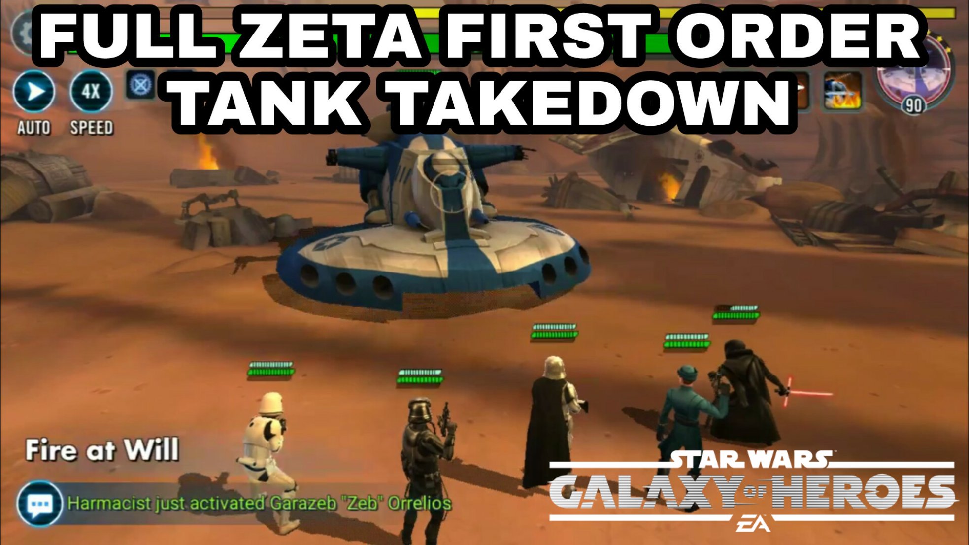 Swgoh best zetas