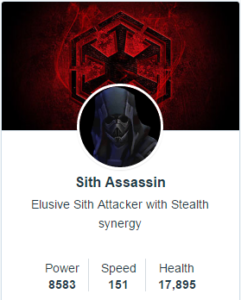 Sith Assassin mods - SWGoH