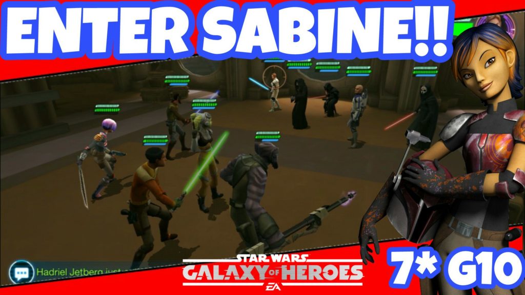 Sabine Wren joins Phoenix in SWGoH