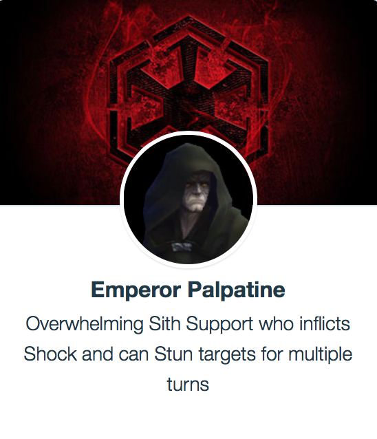 SWGoH Best Mods for Emperor Palpatine