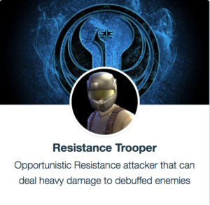 Best Mods Resistance Trooper SWGoH