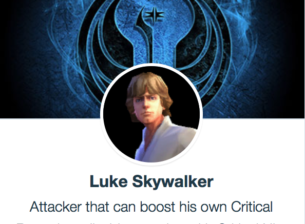 SWGoH - Luke Skywalker
