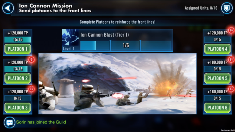 SWGoH - Territory Battles - Platoons