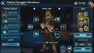 Veteran Smuggler Chewbacca SWGoH