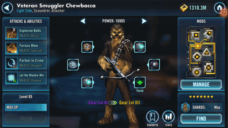 star wars heroes best mods for each character