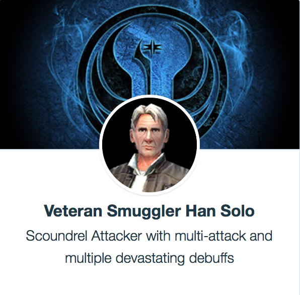 Veteran Smuggler Han Solo - SWGoH