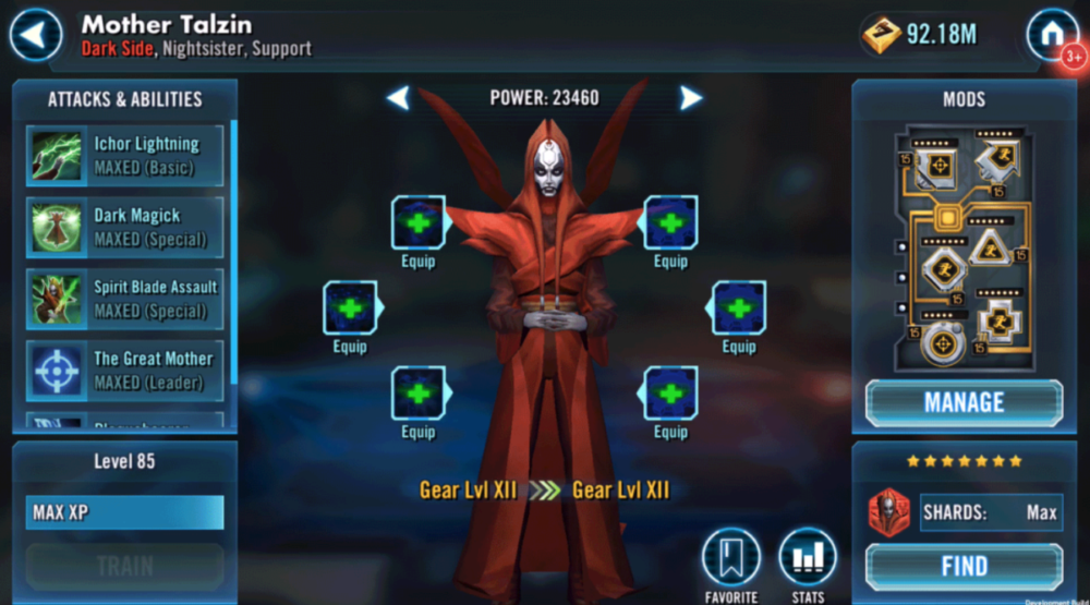 SWGoH - Mother Talzin