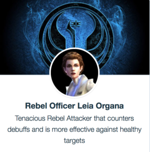 SWGoH - Rebel Officer Leia Organa (ROLO)