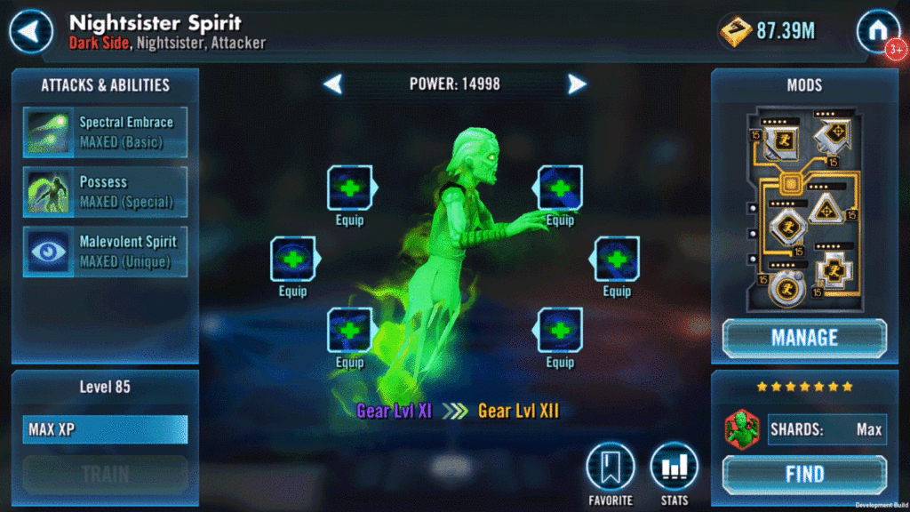 SWGoH - Nightsister Spirit