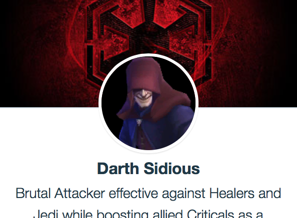 Darth Sidious - SWGoH