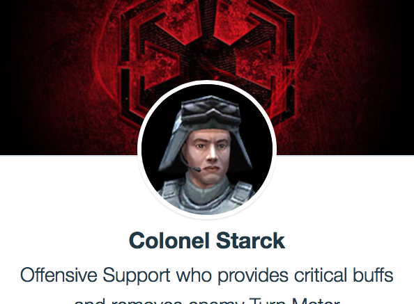 SWGoH - Colonel Starck