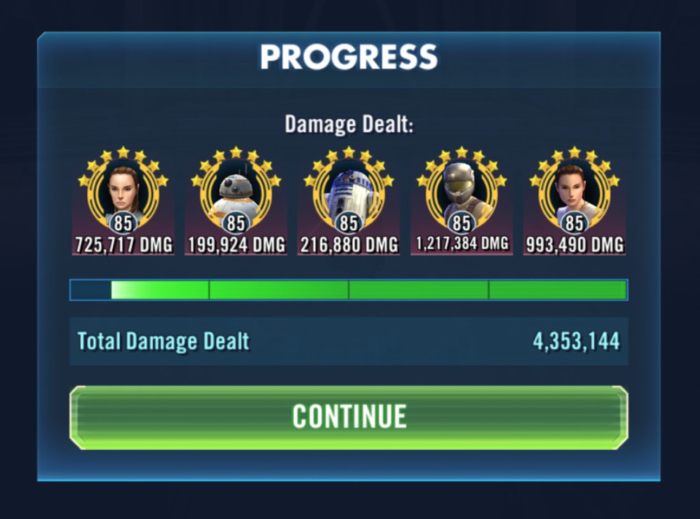 SWGoH - RJT in STR Phase 1