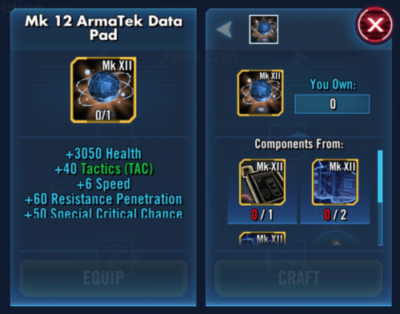 SWGoH - Gear 12