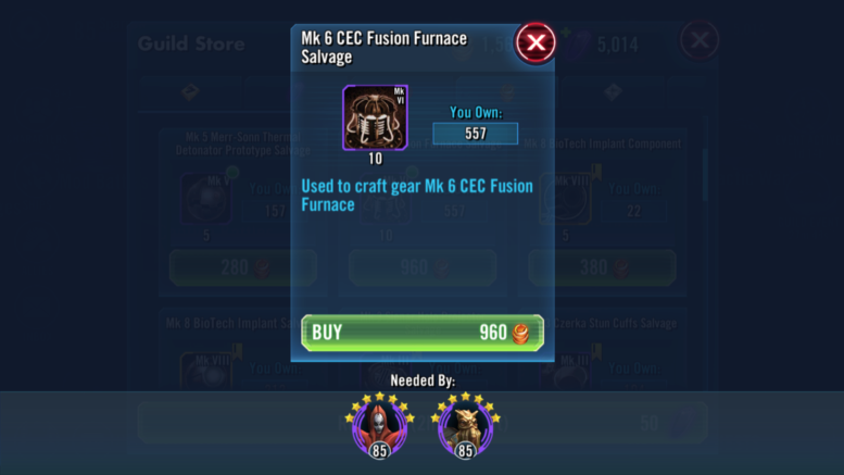 SWGoH Gear