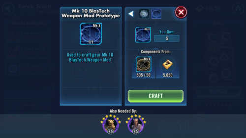 SWGoH Gear