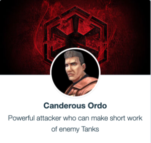 SWGoH - Canderous Ordo