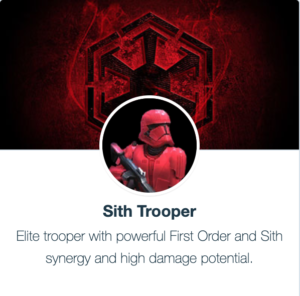 SWGoH - Red Sith Trooper