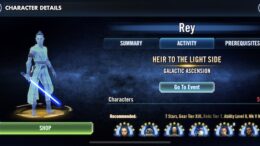 Galactic Legend Rey - SWGoH