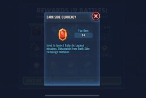 SWGoH - Galactic Legend currency