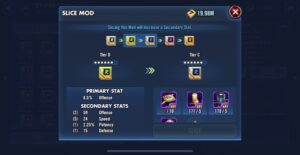 SWGoH Mod Slicing