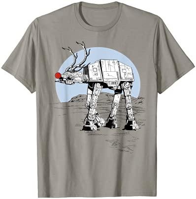 Star Wars Rudolph ATAT Walker Christmas Graphic T-Shirt