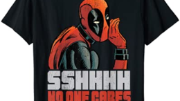 Marvel Deadpool SSHHHH No One Cares Whisper T-Shirt