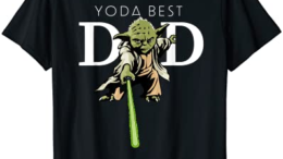 Star Wars Yoda Lightsaber Best Dad Father’s Day Men’s T-Shirt