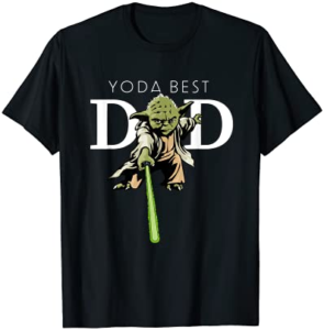 Star Wars Yoda Lightsaber Best Dad Father’s Day Men’s T-Shirt