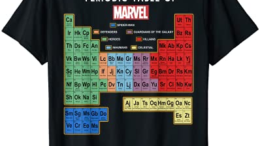 Marvel Ultimate Periodic Table Of Elements Graphic T-Shirt T-Shirt