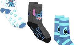 Lilo & Stitch Womens 3 pack Crew Socks (Teen/Adult)