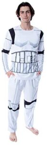 Star Wars Men’s Stormtrooper Costume Pajamas Long Sleeve Shirt And Pants Loungewear Sleep Set