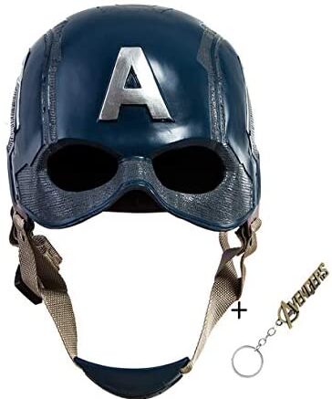 Traveller Captain America 3 Civil War Helmet Movie Cosplay Props for Adult, Navy Blue, one size