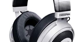 Razer Kraken Gaming Headset: Lightweight Aluminum Frame – Retractable Noise Isolating Microphone – for PC, PS4, PS5 Switch, Xbox One, Xbox Series X & S, Mobile – 3.5 mm Audio – Stormtrooper Edition