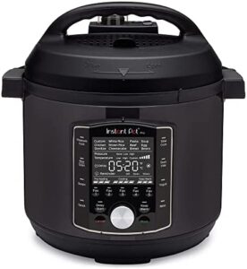 Instant Pot Pro 10-in-1 Pressure Cooker, Slow Cooker, Rice/Grain Cooker, Steamer, Sauté, Sous Vide, Yogurt Maker, Sterilizer, and Warmer, 8 Quart