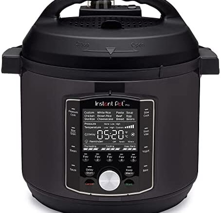 Instant Pot Pro 10-in-1 Pressure Cooker, Slow Cooker, Rice/Grain Cooker, Steamer, Sauté, Sous Vide, Yogurt Maker, Sterilizer, and Warmer, 8 Quart