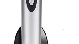 Oster Cordless Electric Wine Bottle Opener with Foil Cutter, FFP – FPSTBW8207-S-AMZ, Silver, One