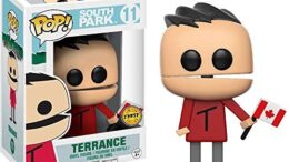 Funko Terrance (Chase Edition): South Park x POP! Vinyl Figure & 1 POP! Compatible PET Plastic Graphical Protector Bundle [#011 / 13275 – B]