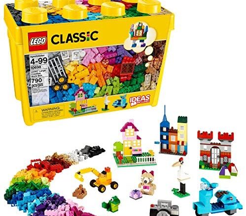 LEGO Classic Large Creative Brick Box 10698 Build Your Own Creative Toys, Kids Building Kit (790 Pieces)