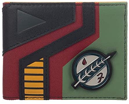 Star Wars Mixed Material Boba Fett Bi-Fold Wallet