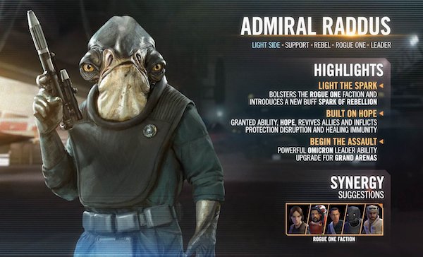 Admiral Raddus - SWGoH