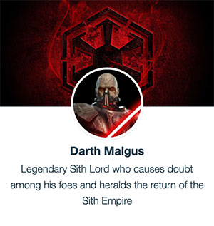 Darth Malgus - SWGoH