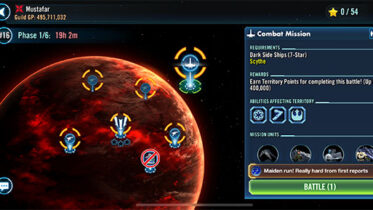 Scythe in Rise of the Empire Territory Battle - SWGoH