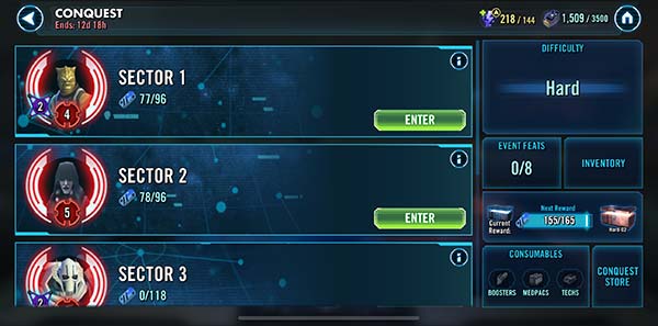 Conquest 28, 29 & 30 - SWGoH