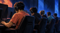 Esports players at computer stations